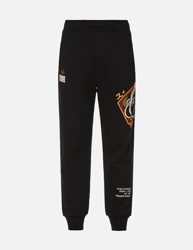 Color-blocking Godhead Print Sweatpants