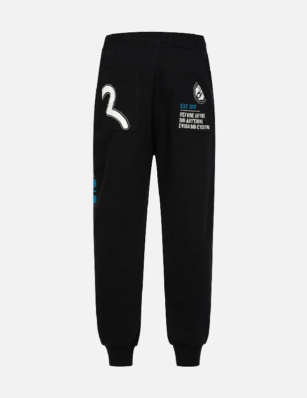 Hand-Stitched and Multi-Print Relax Fit Sweatpants