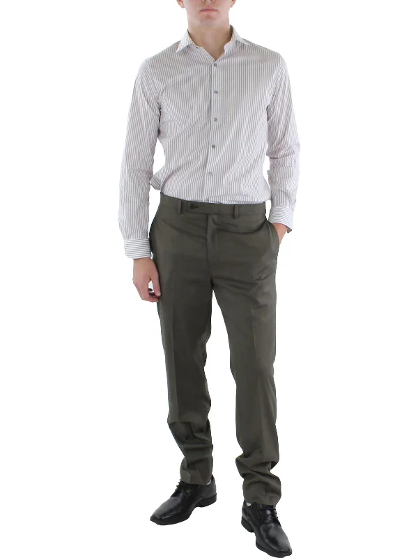 Mens Classic Fit Business Dress Pants