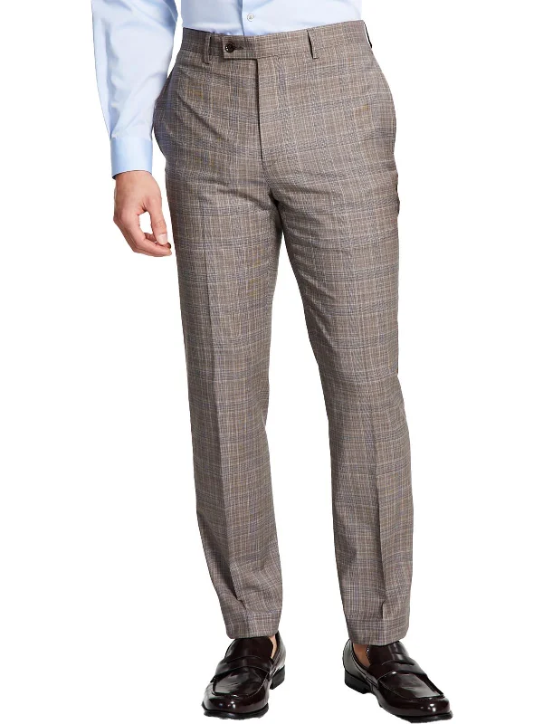 Mens Wool Blend Wool Dress Pants