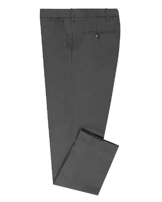 Washable Wool Pants: Plain Grey