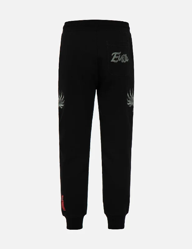 Tone-on-tone Eagle Embroidery Sweatpants