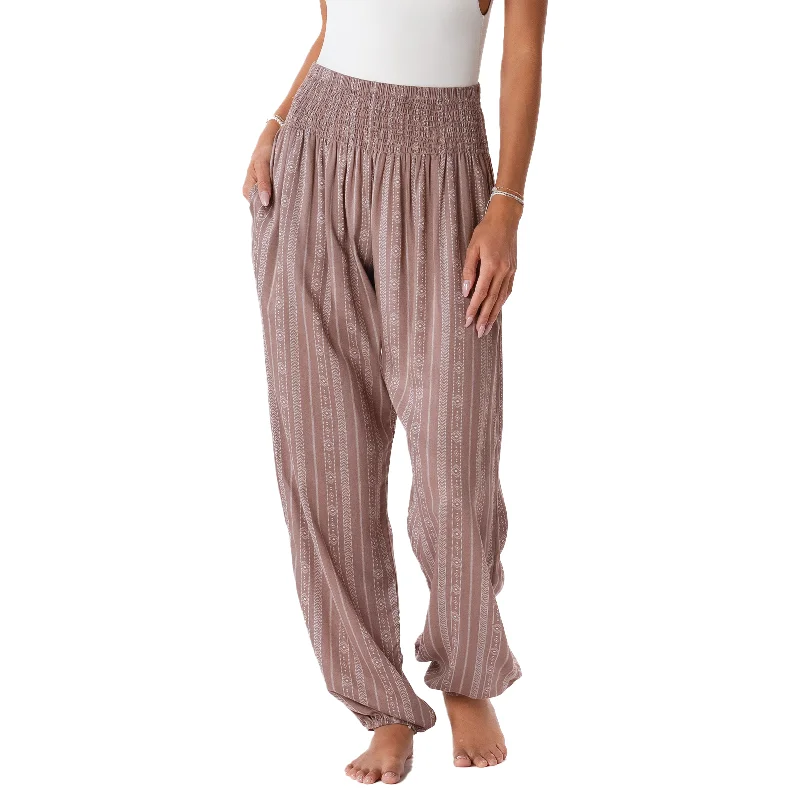 Yao Tribal Print Harem Pants