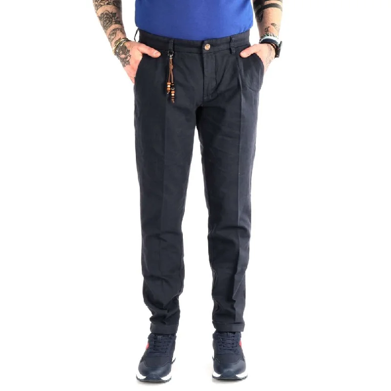 Yes Zee Elegant Cotton Pants in Refined  Men's Hue