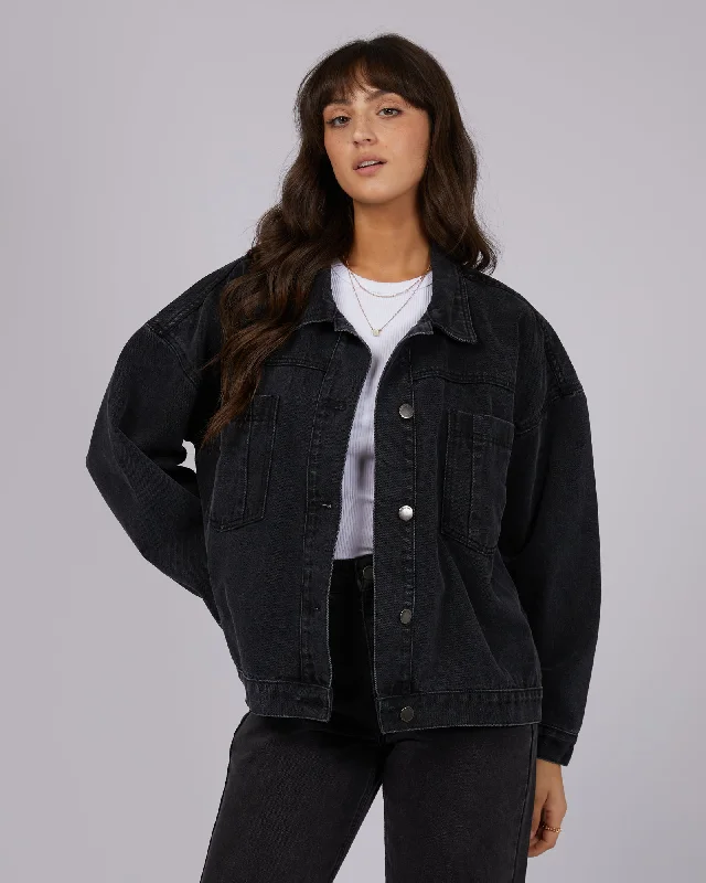 All About Eve Sydney Jacket Washed Black