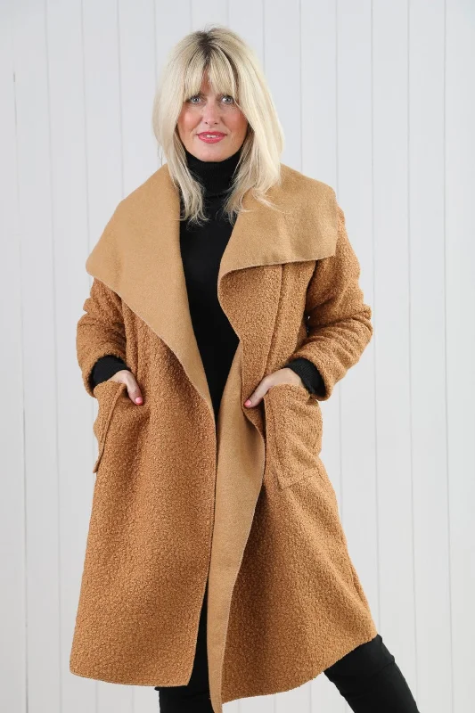 Boucle Waterfall Coat