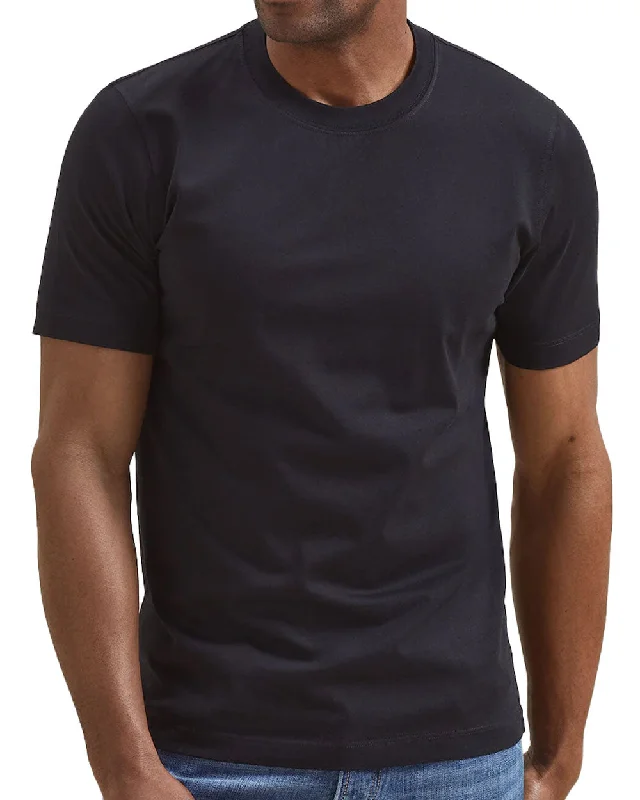 Black Cotton Crewneck T-Shirt