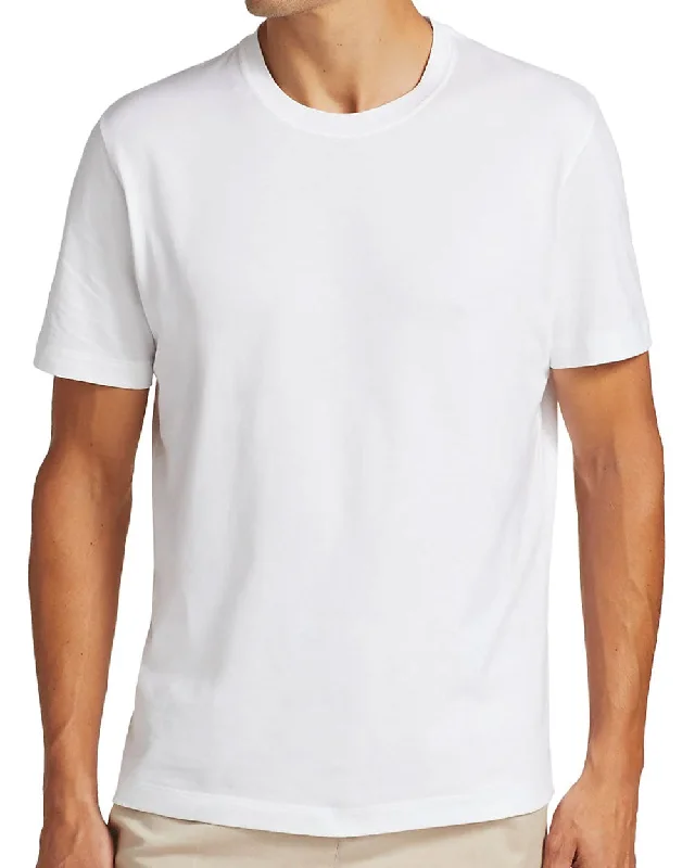 White Cotton Crewneck T-Shirt