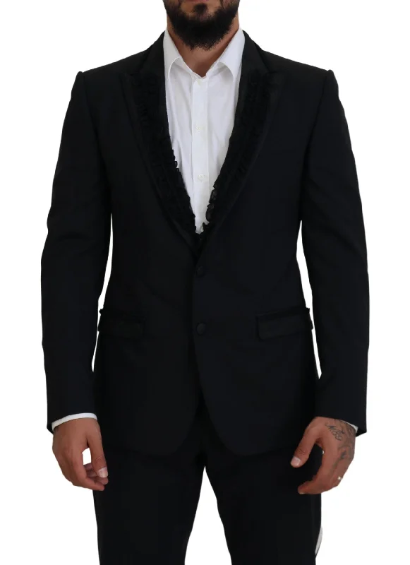 Dolce & Gabbana Elegant  Silk-Lined Evening Men's Blazer