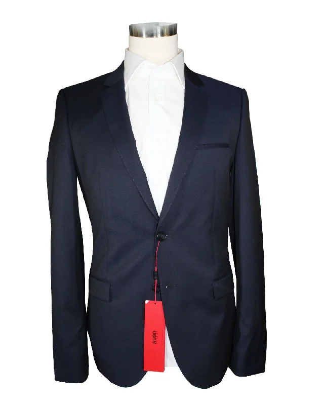 Hugo Boss Sport Coat Dark Blue - Virgin Wool Blazer EU 46 / US 36 L  Extra Slim Fit