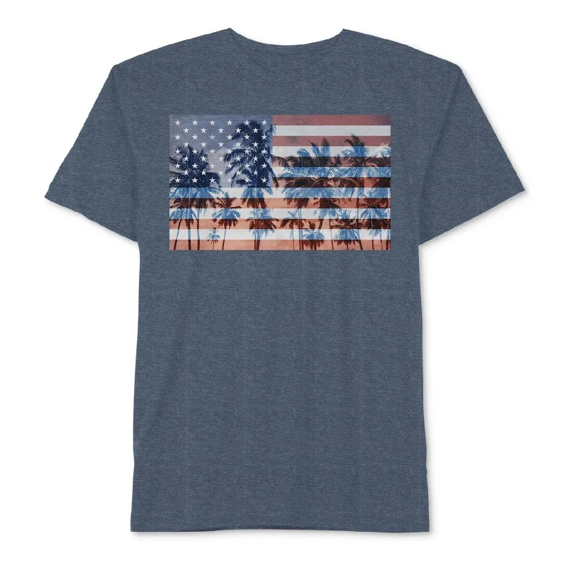 Hybrid Mens American Flag Graphic T-Shirt