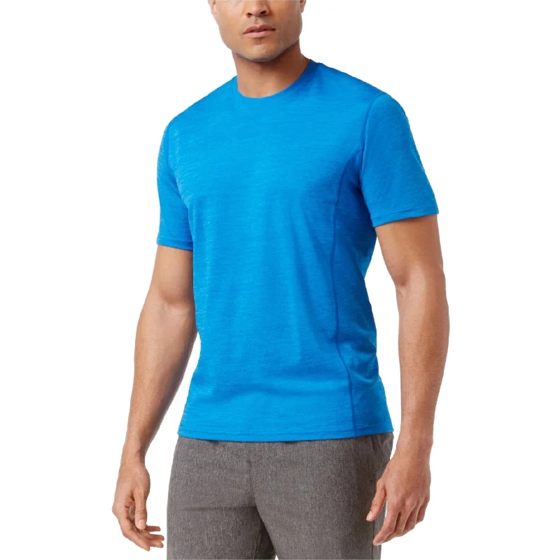 Ideology Mens Reflective Basic T-Shirt, Blue, Small