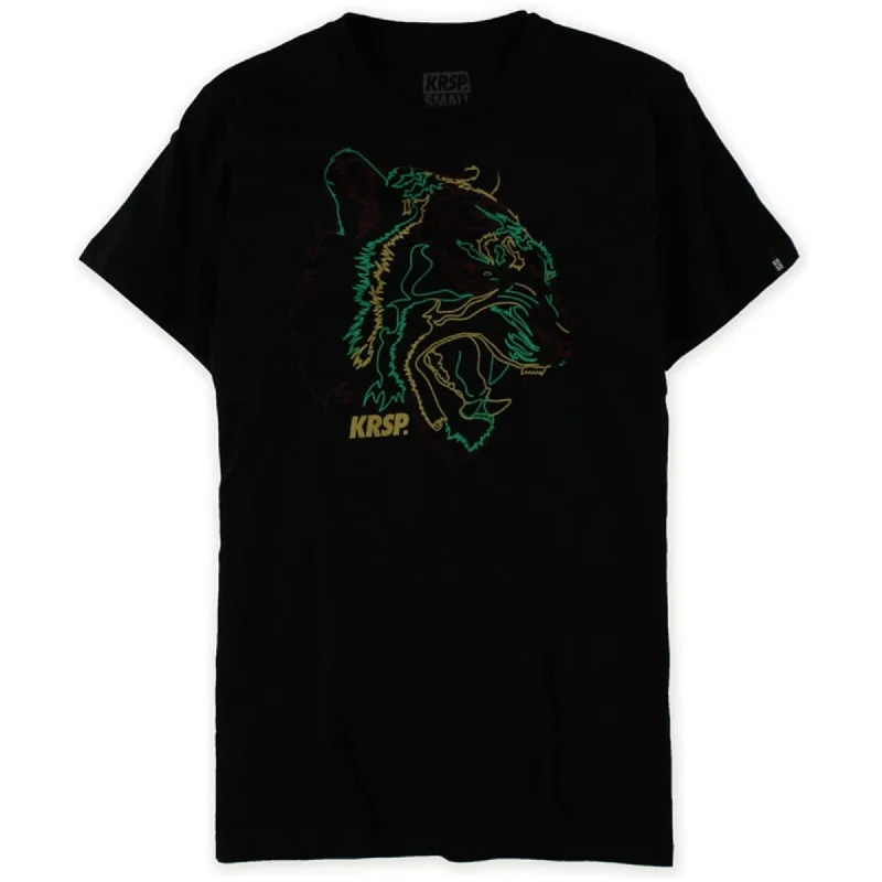 Krsp. Mens Bad Kitty Neon Graphic T-Shirt