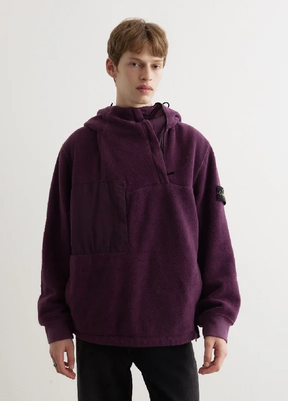 Nylon Cotton Fleece Anorak