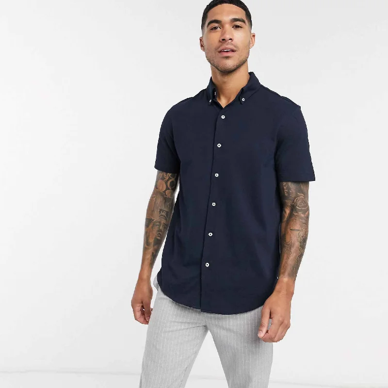 Polo Republica Men's Essentials Short Sleeve Pique Casual Shirt