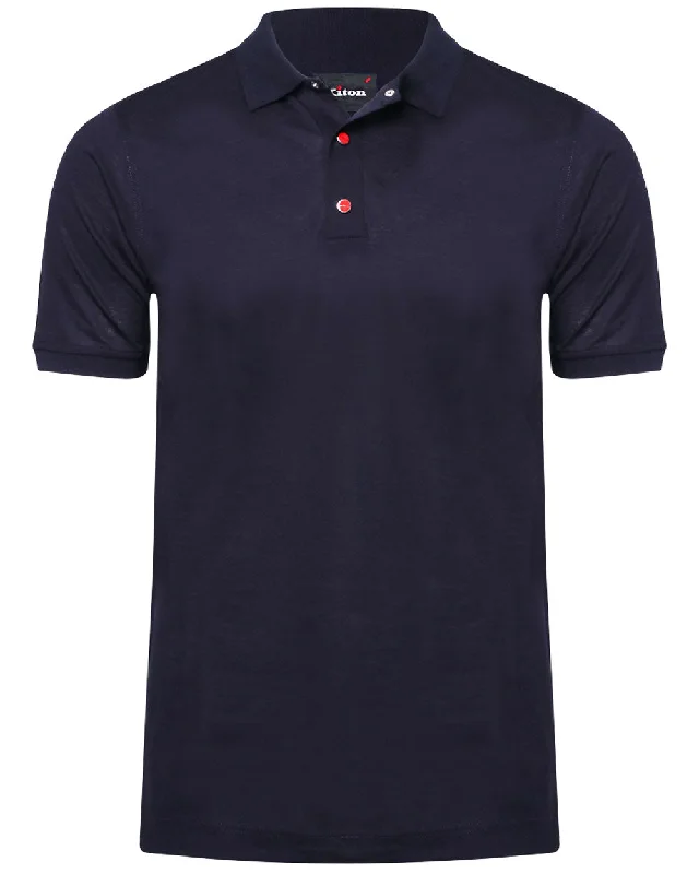 Navy Snap Polo