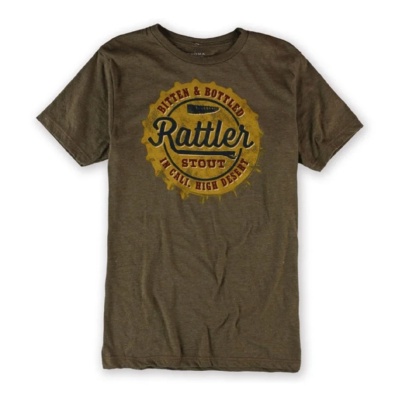 SONOMA life+style Mens Rattler Stout Bottlecap Graphic T-Shirt, Brown, Small