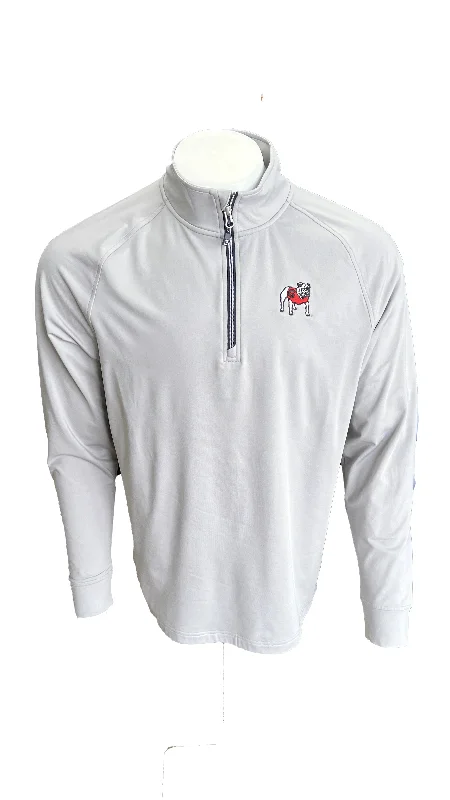 Cutter and Buck UGA Adapt Eco Knit Quarter Zip Pullover