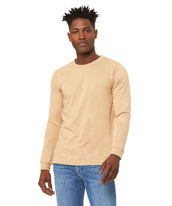 3501 - Bella + Canvas Unisex Jersey Long-Sleeve T-Shirt | Sand Dune