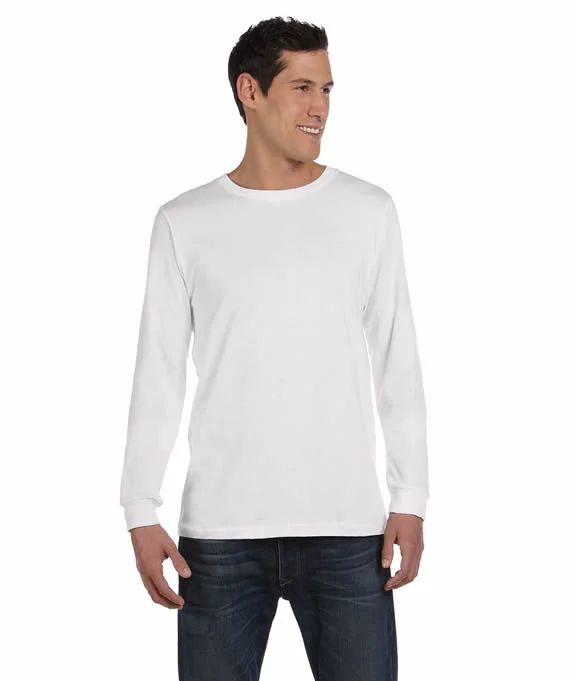 3501 - Bella + Canvas Unisex Jersey Long-Sleeve T-Shirt | White