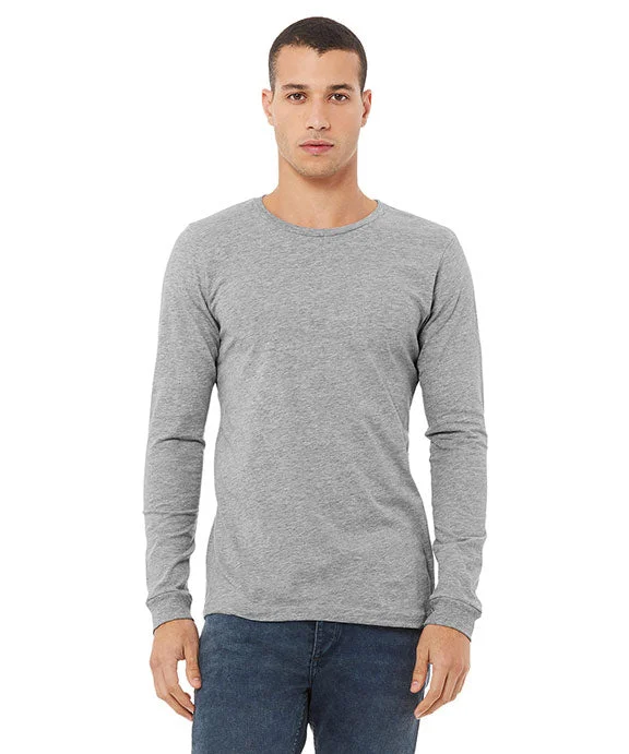 3501CVC - Bella + Canvas Unisex CVC Jersey Long-Sleeve T-Shirt | Athletic Heather