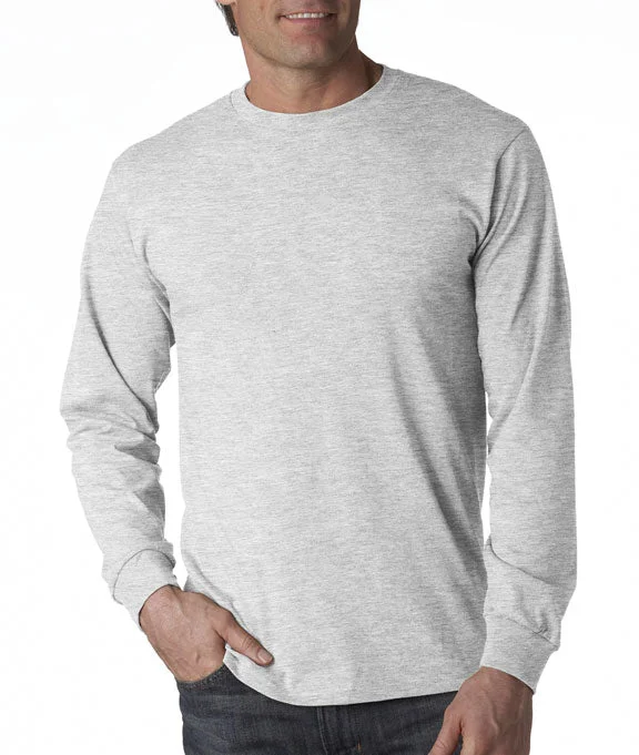 4930 - Fruit of the Loom 100% Heavy Cotton HD® Long-Sleeve T-Shirt | Ash