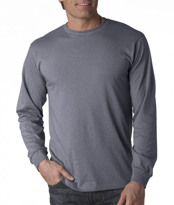 4930 - Fruit of the Loom 100% Heavy Cotton HD® Long-Sleeve T-Shirt | Charcoal