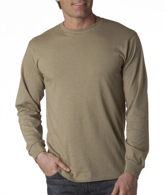 4930 - Fruit of the Loom 100% Heavy Cotton HD® Long-Sleeve T-Shirt | Khaki