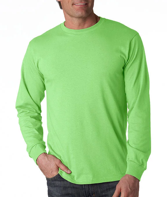 4930 - Fruit of the Loom 100% Heavy Cotton HD® Long-Sleeve T-Shirt | Neon Green