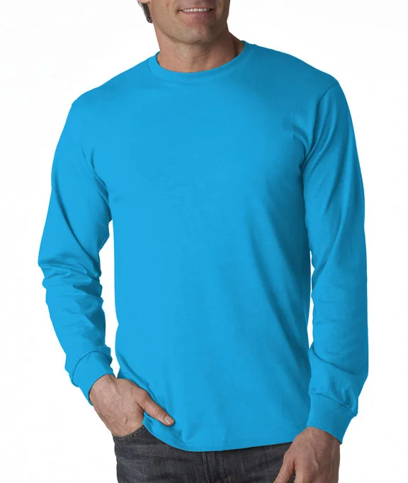 4930 - Fruit of the Loom 100% Heavy Cotton HD® Long-Sleeve T-Shirt | Pacific Blue