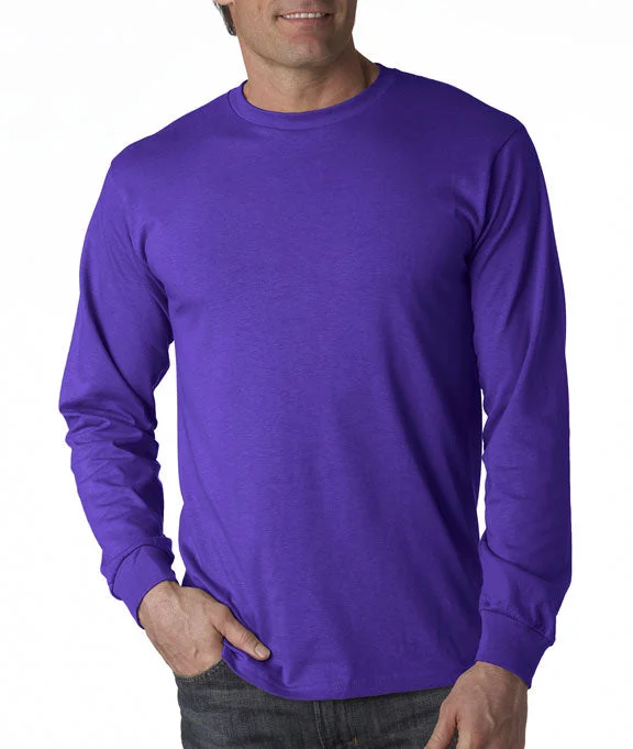 4930 - Fruit of the Loom 100% Heavy Cotton HD® Long-Sleeve T-Shirt | Purple