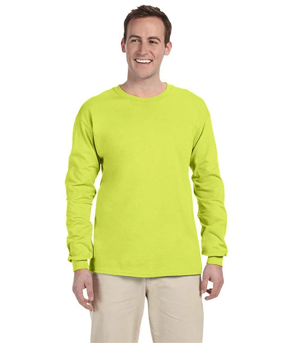 4930 - Fruit of the Loom 100% Heavy Cotton HD® Long-Sleeve T-Shirt | Safety Green