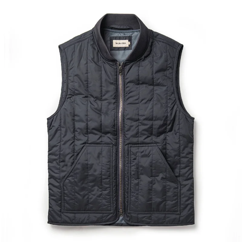 The Able Vest in Quilted Charcoal