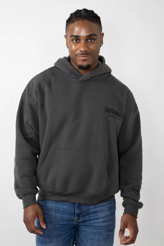 Brooklyn Cloth Originals Hoodie for Men in Dusty Black | BHMH154F-DYB