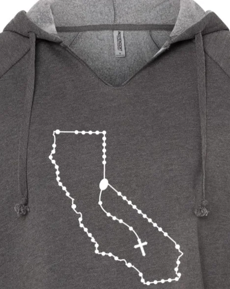 California Catholic Rosary Drop Hoodie