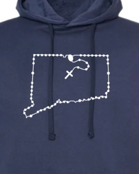 Connecticut Catholic Rosary Hoodie Sweatshirt