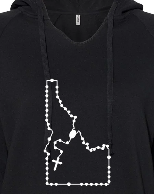 Idaho Catholic Rosary Drop Hoodie