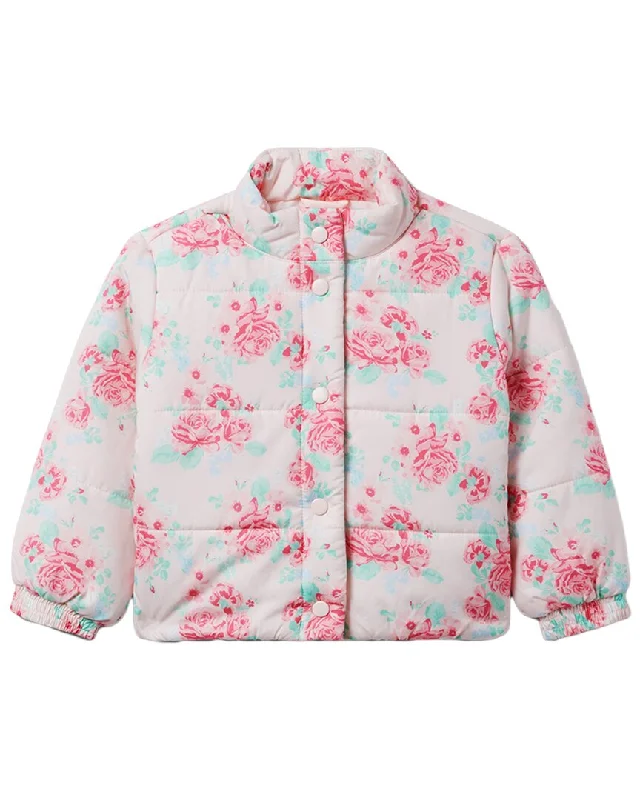 Janie and Jack Floral Puffer Jacket