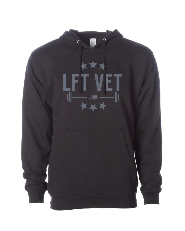 LFTVET Barbell Hoodie- Black