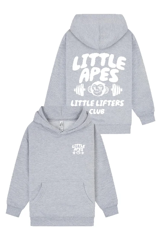 Little Apes Little Lifters Club Hoodie - Sports Grey