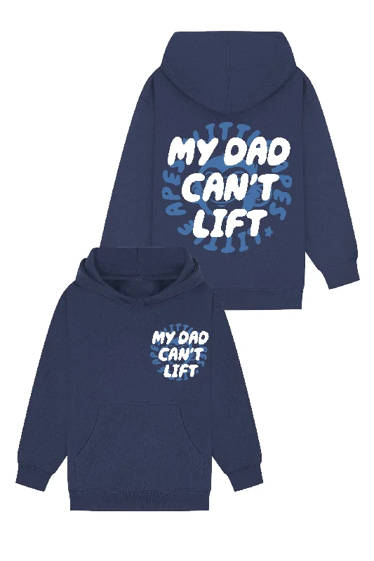 Little Apes My Dad Can't Lift Hoodie - Navy