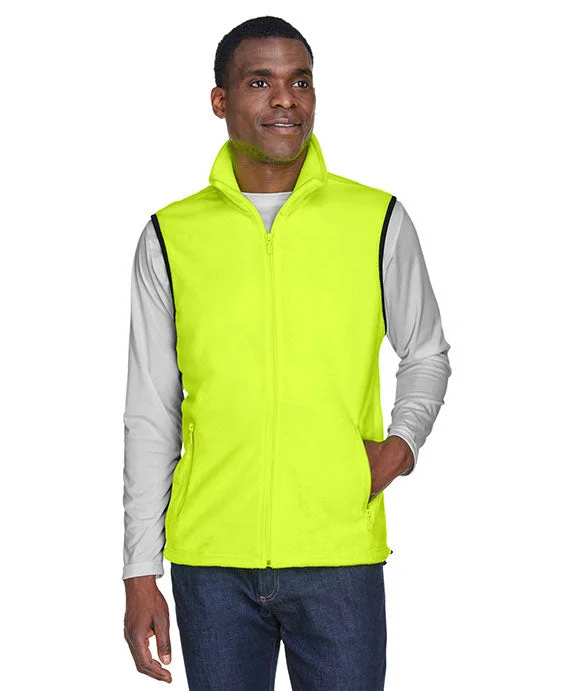 M985 - Harriton Adult 8 oz Fleece Vest | Safety Yellow