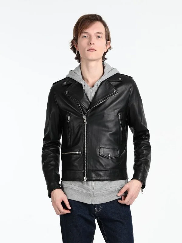 Men Stylish Biker Leather Jacket