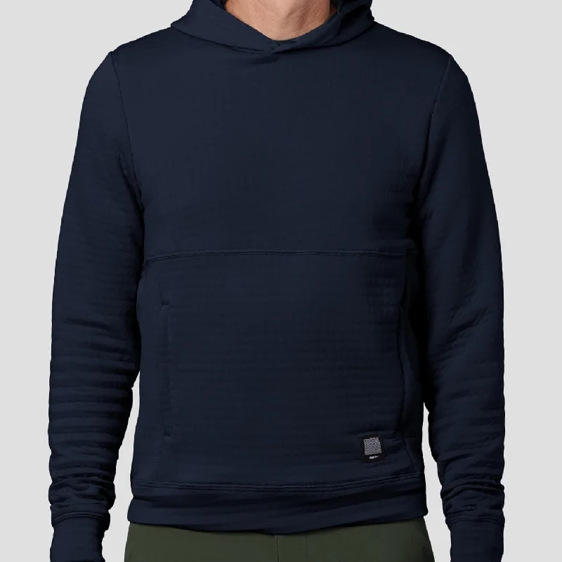 Men's Power Air Hooded Pullover - Midnight Blue