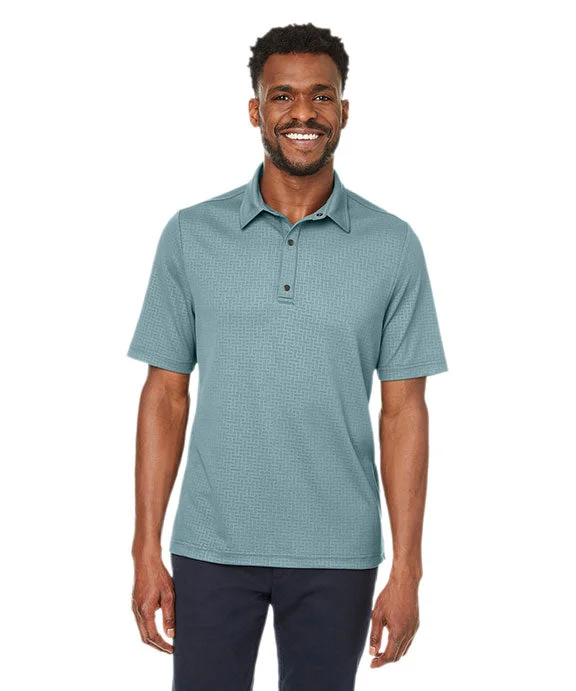 NE102 - North End Mens Replay Recycled Polo Shirt | Opal Blue