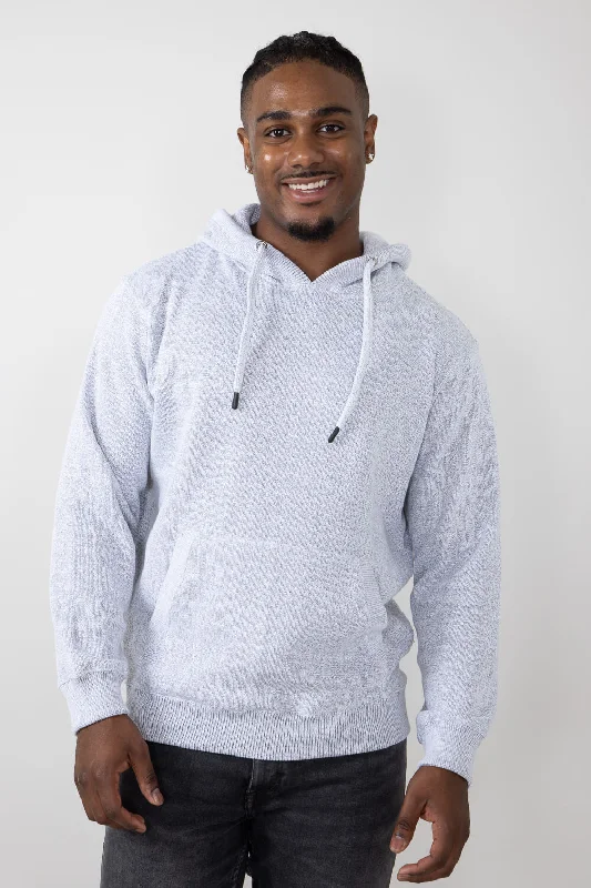 Original Paperbacks Mateo Soft Knit Hoodie for Men in Grey | 713-GREY