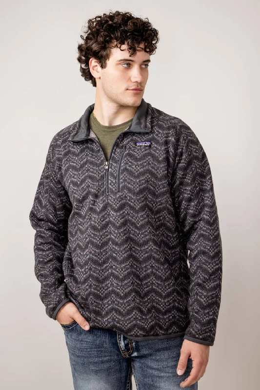 Patagonia Men’s Better Sweater Quarter Zip in Grey Multi | 25523-ILFO