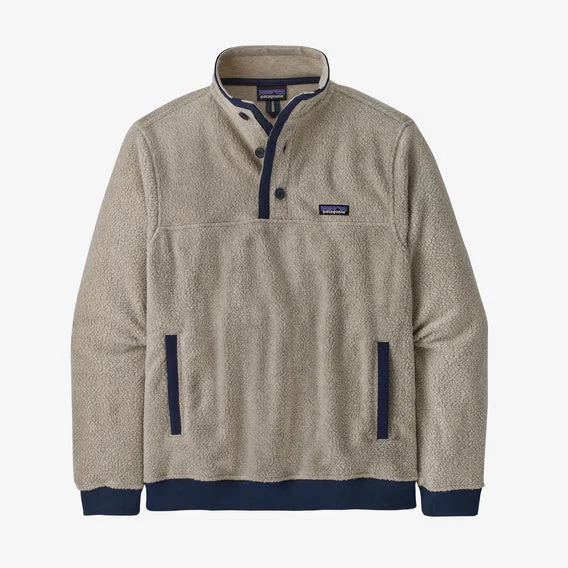 Patagonia Men's Shearling Button Fleece Pullover - Natural