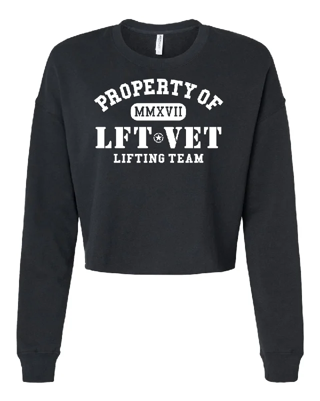 Property of LFTVET Cropped Crew Pullover