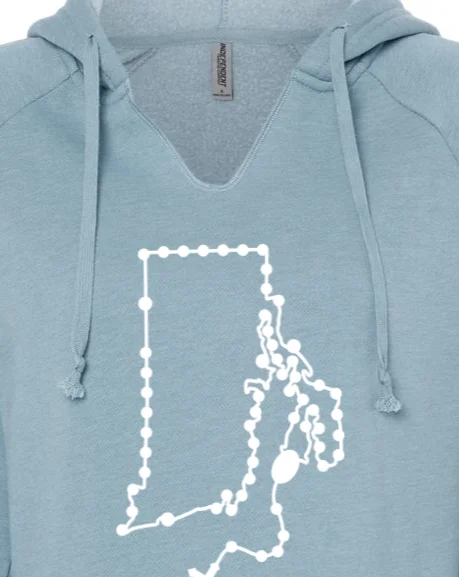 Rhode Island Catholic Rosary Drop Hoodie